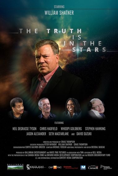 The Truth is in the Stars film produced by William Shatner w/Netflix featuring Ben Stiller & Neil deGrasse Tyson